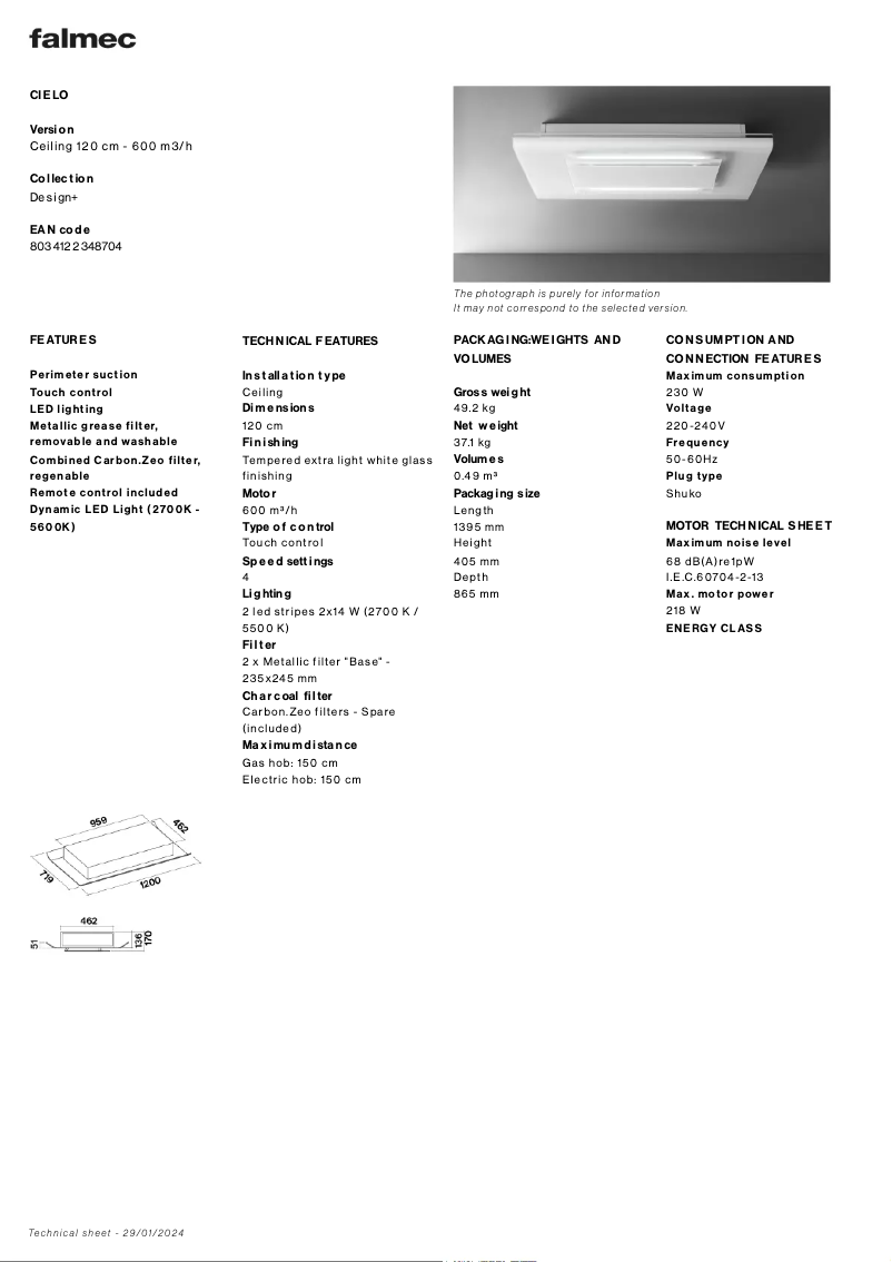 First page image of the manual for Cielo