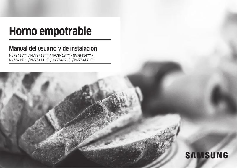 First page image of the manual for NV7B41207AS