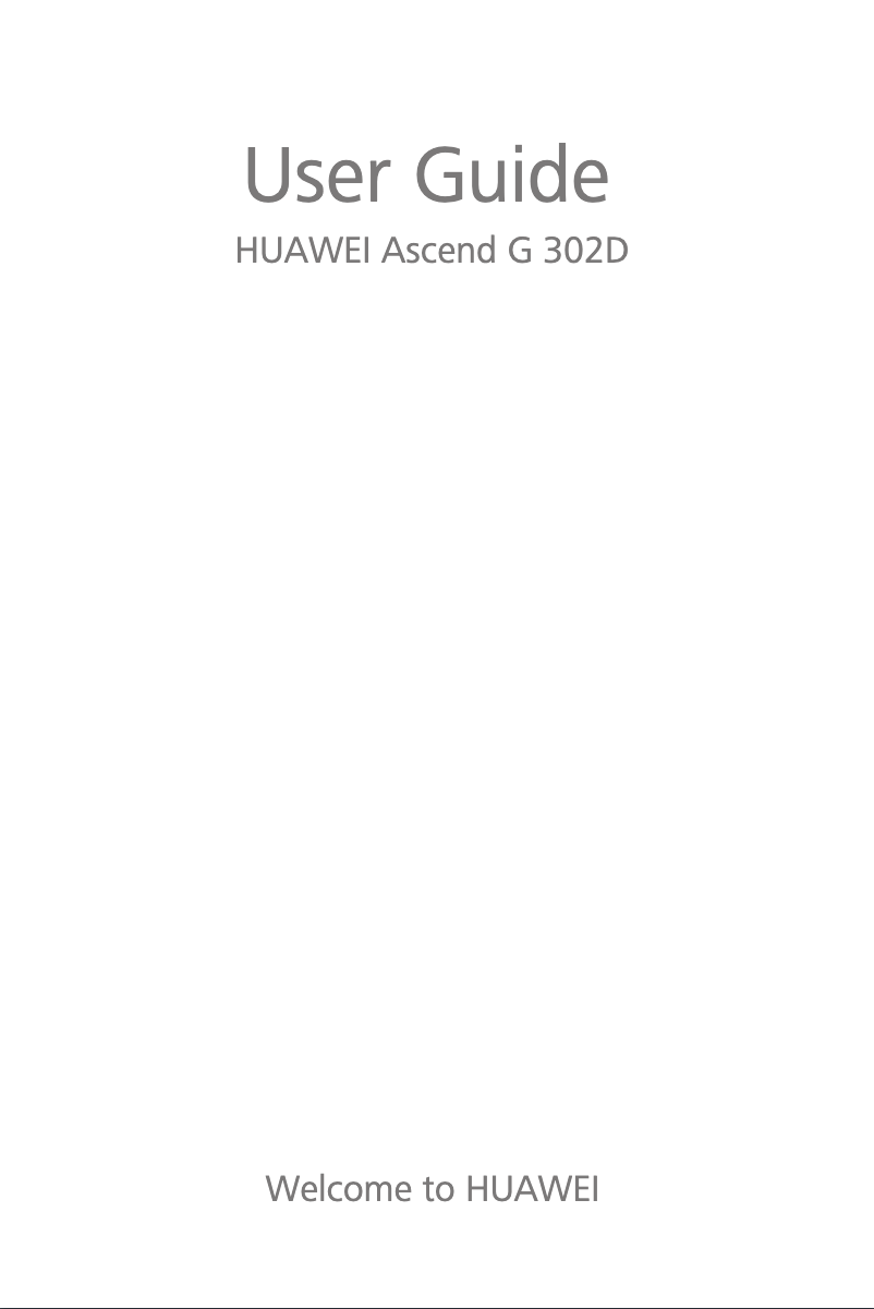 First page image of the manual for Ascend G302D