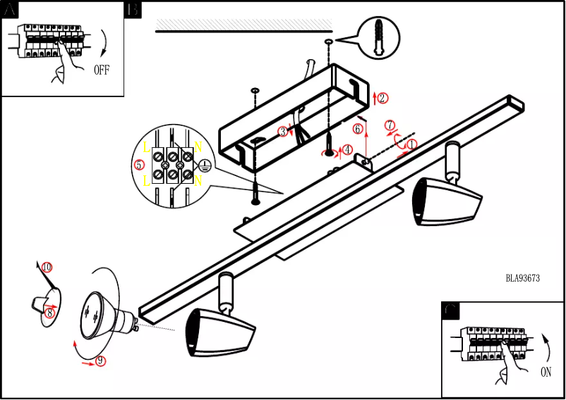 Page 1 of the manual User Manual Eglo Corbera