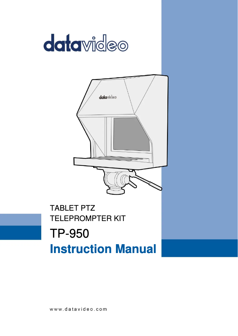 Page 1 of the manual User Manual DataVideo TP-950