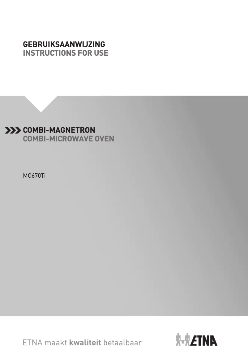 Page 1 of the manual User Manual Etna MO470ZT