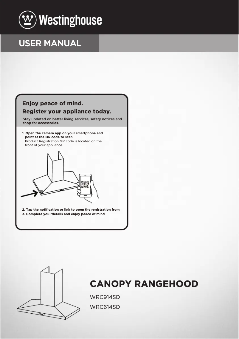 First page image of the manual for WRC914SD