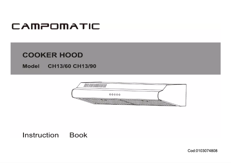 First page image of the manual for CH1390