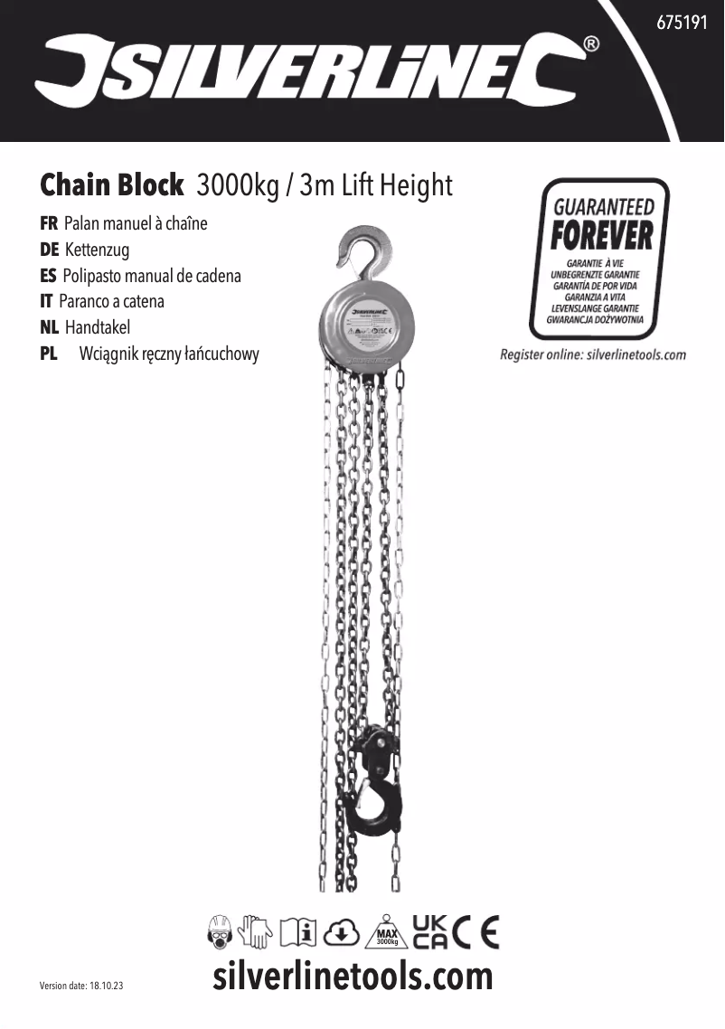 Page 1 of the manual User Manual Silverline 675191