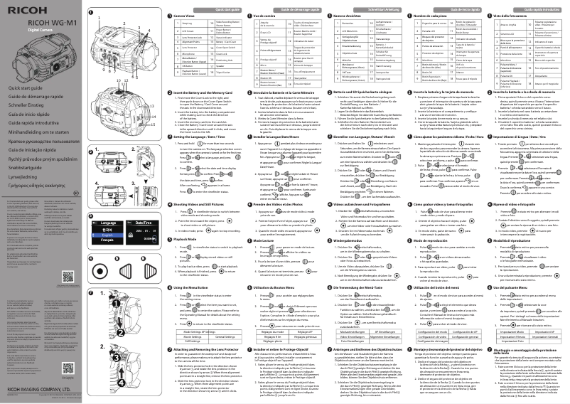 Page 1 of the manual Quick Start Guide Ricoh WG-M1