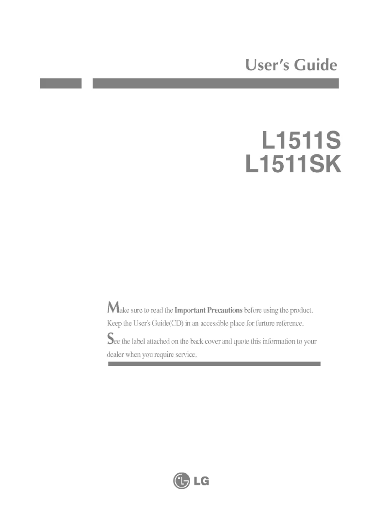 First page image of the manual for L1511SK