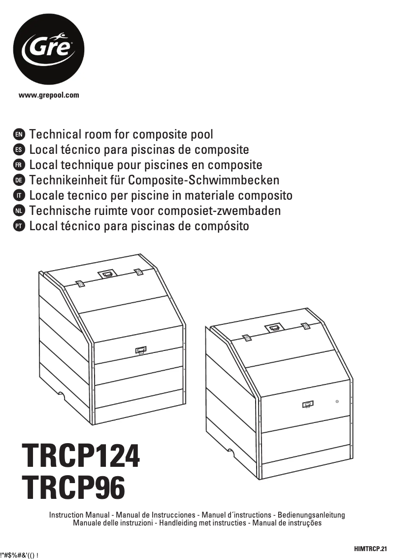 First page image of the manual for TRCP96
