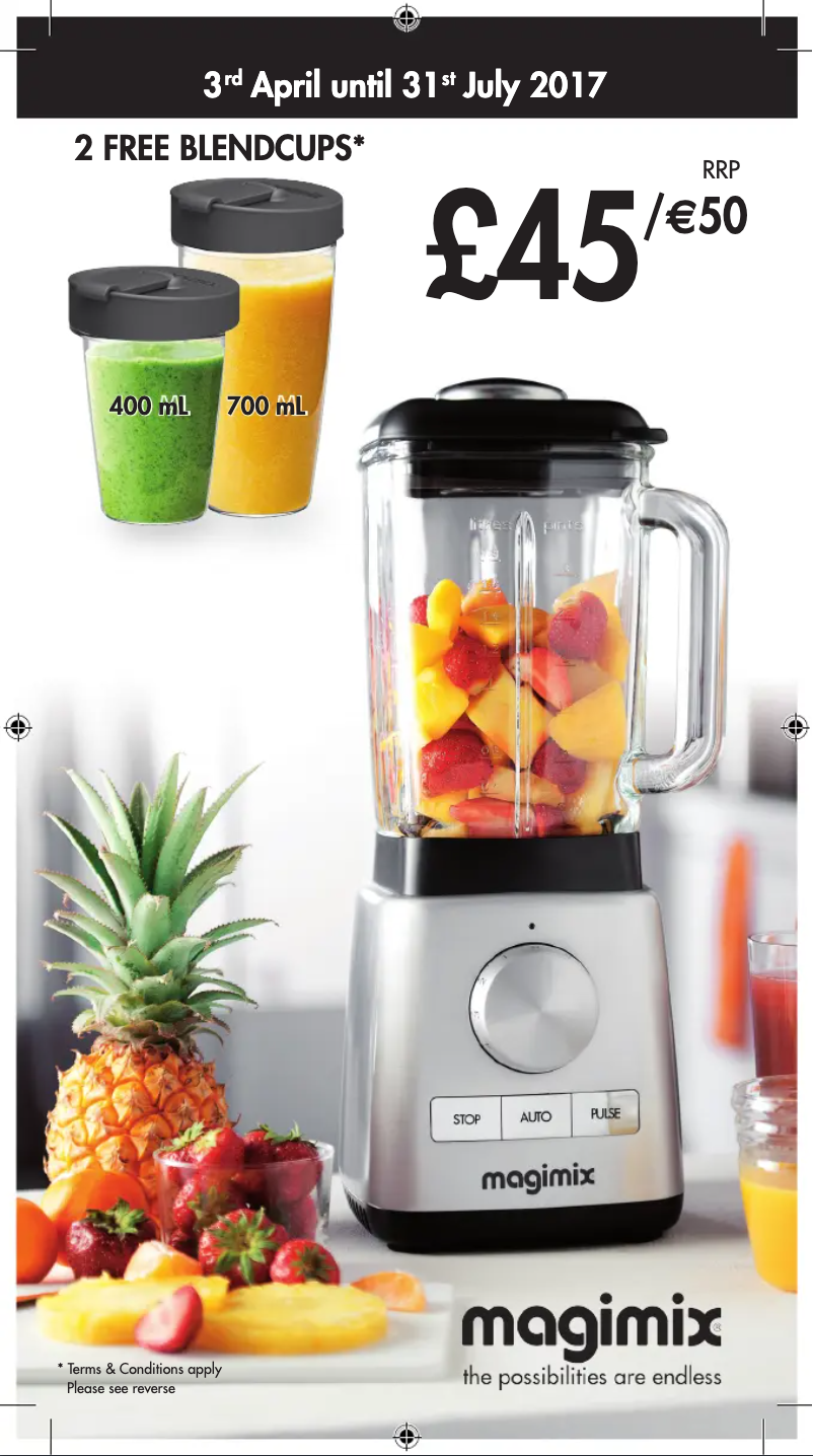 First page image of the manual for Le Blender 11619