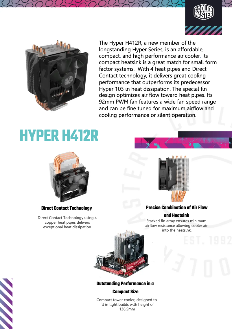 First page image of the manual for Hyper H412R