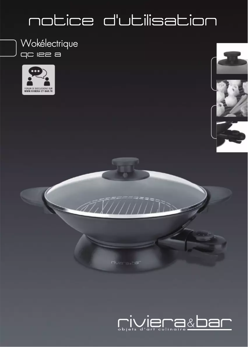 Page 1 of the manual User Manual Riviera & Bar QC122A