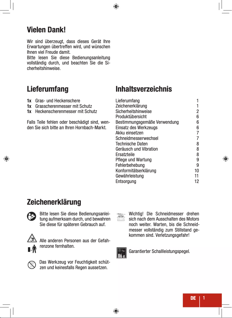 First page image of the manual for PE-AGS 18 Li Basic
