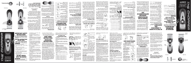 Page 1 of the manual User Manual Conair HCT420CSV