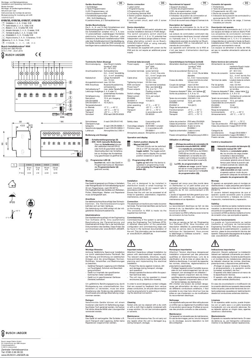 First page image of the manual for 2CKA006189A0097