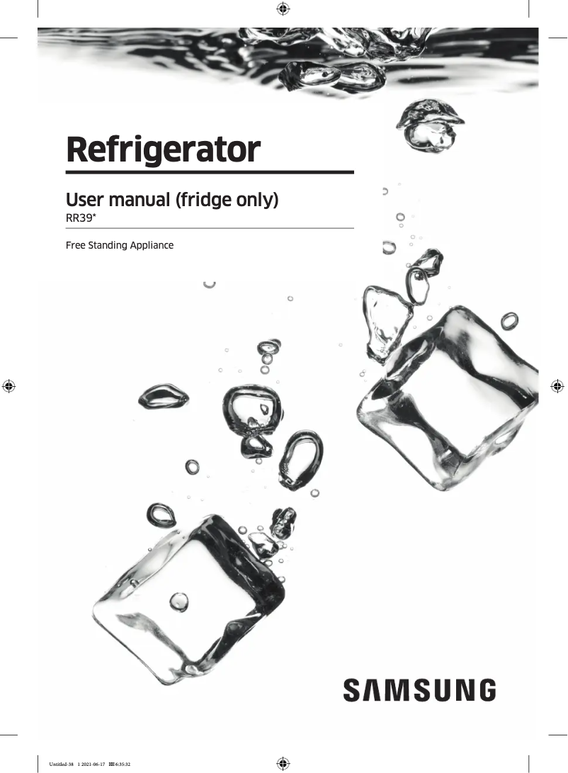 First page image of the manual for RR39A74A339