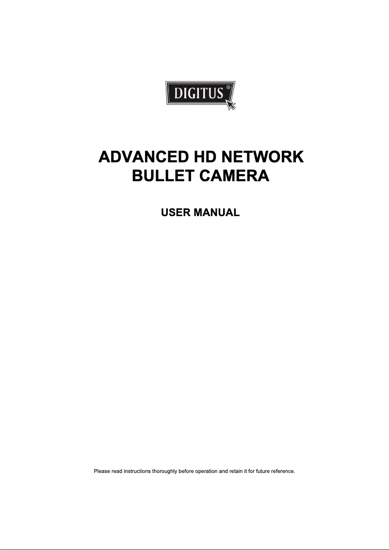 Page 1 of the manual User Manual Digitus DN-16070