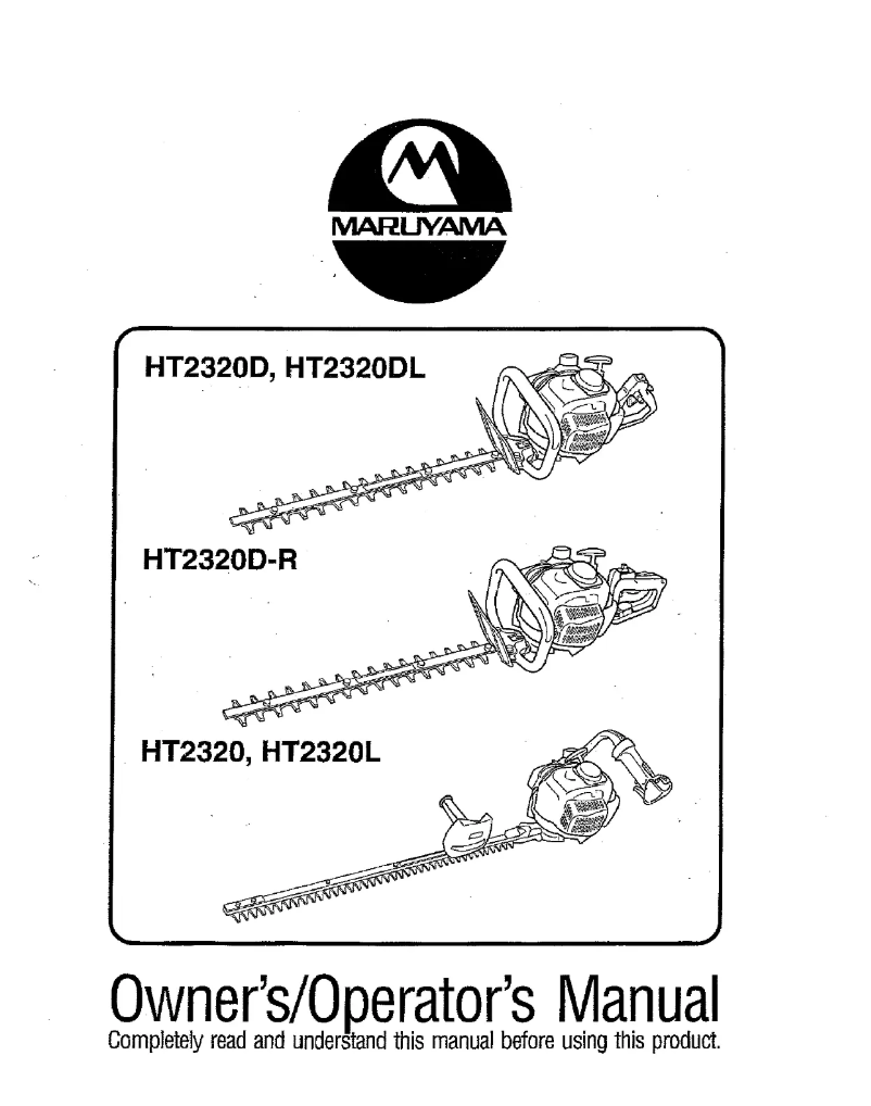 First page image of the manual for HT2320