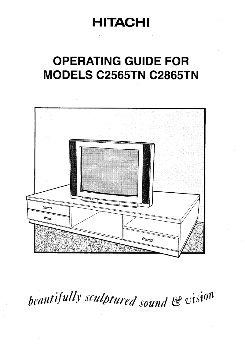 Page 1 of the manual User Manual Hitachi C2565TN
