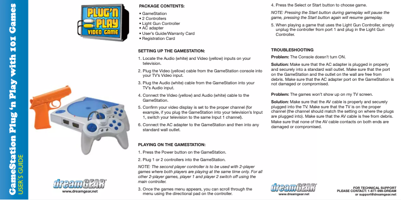 Page 1 of the manual User Manual dreamGEAR DGUN-2502