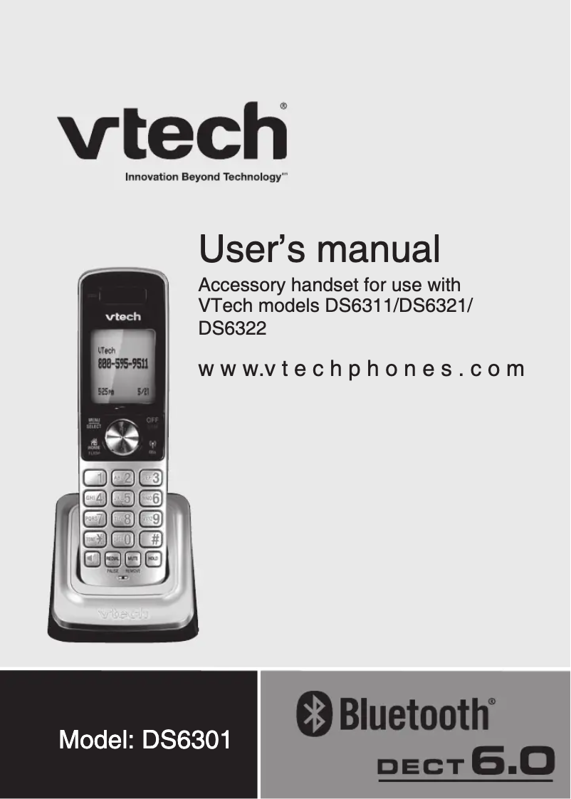 Page 1 of the manual User Manual Vtech DS6301