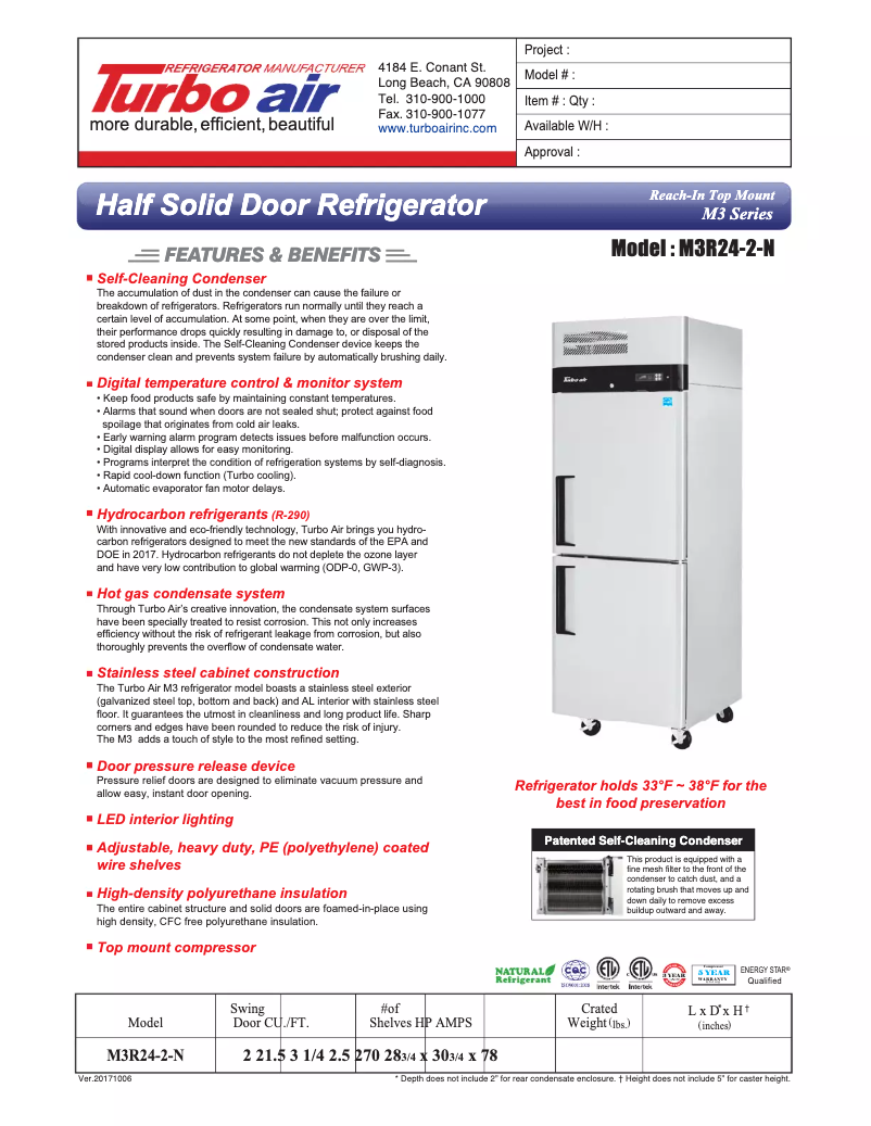 First page image of the manual for M3R24-2