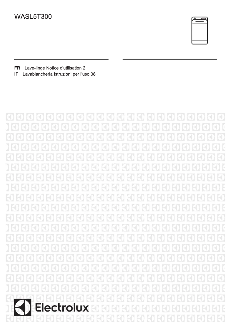 Page 1 of the manual User Manual Electrolux WASL5T300