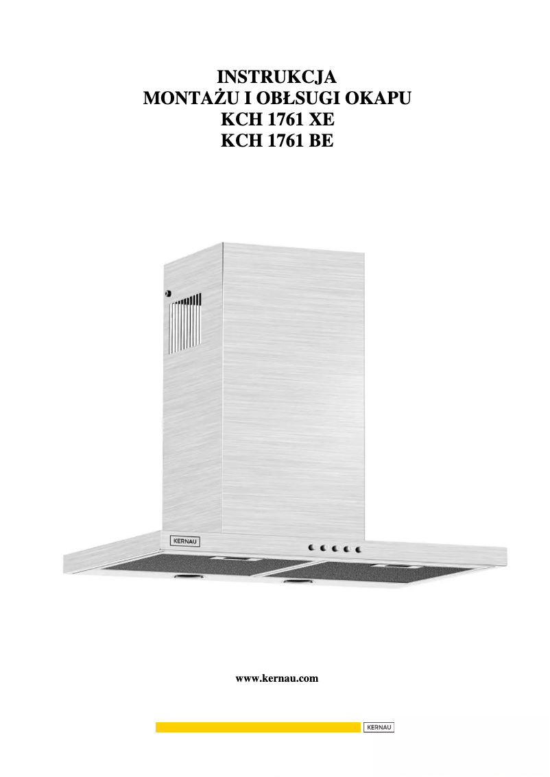 Page 1 de la notice Manuel utilisateur Kernau KCH 1761 X E