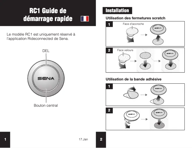 First page image of the manual for RC1