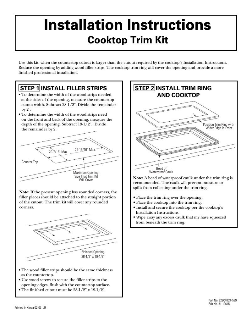 First page image of the manual for JXTR32W