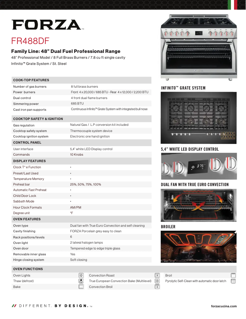 First page image of the manual for FR488DF