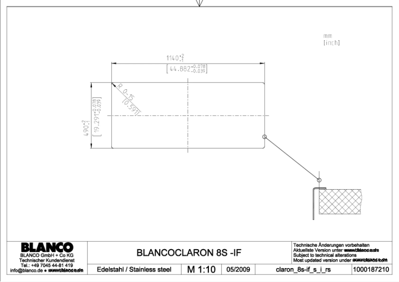 Image de la première page du manuel de l'appareil CLARON 8 S-IF