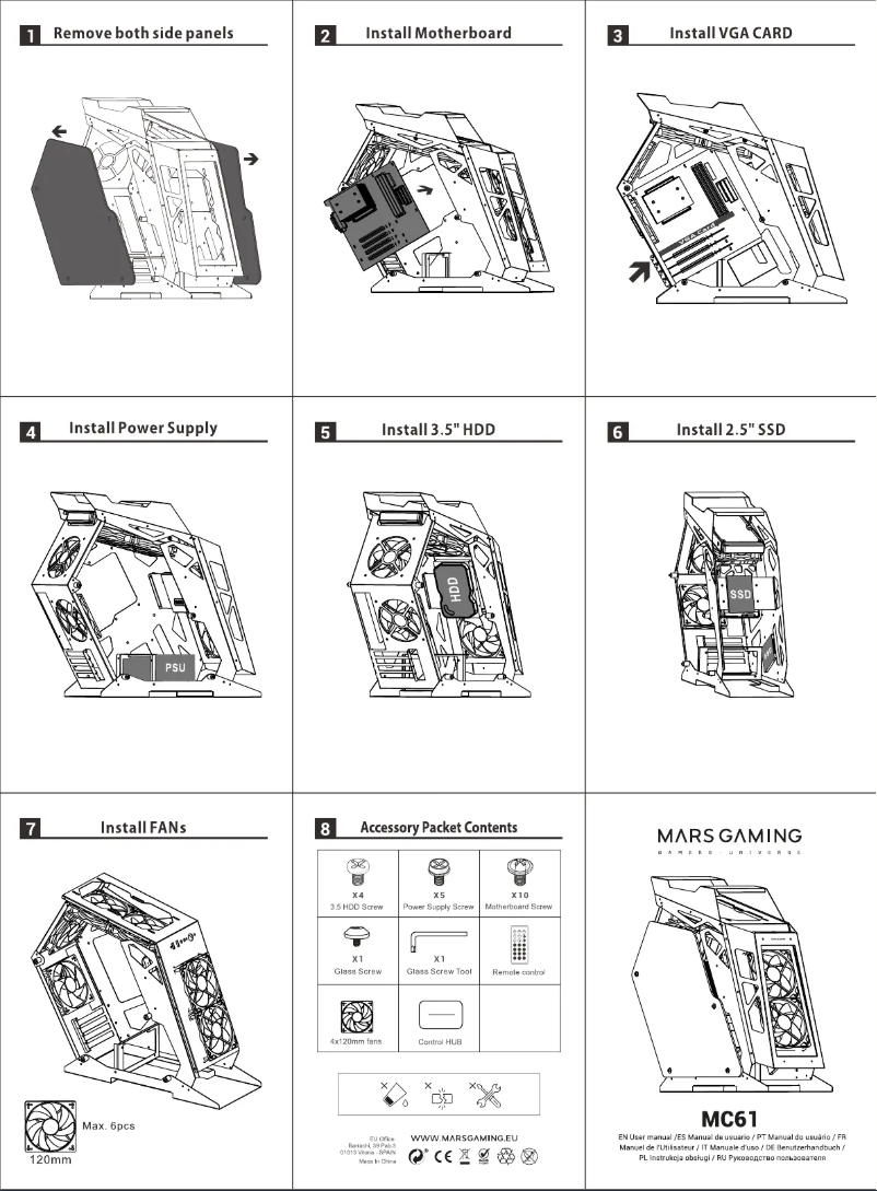 Page 1 of the manual User Manual Mars Gaming MC61