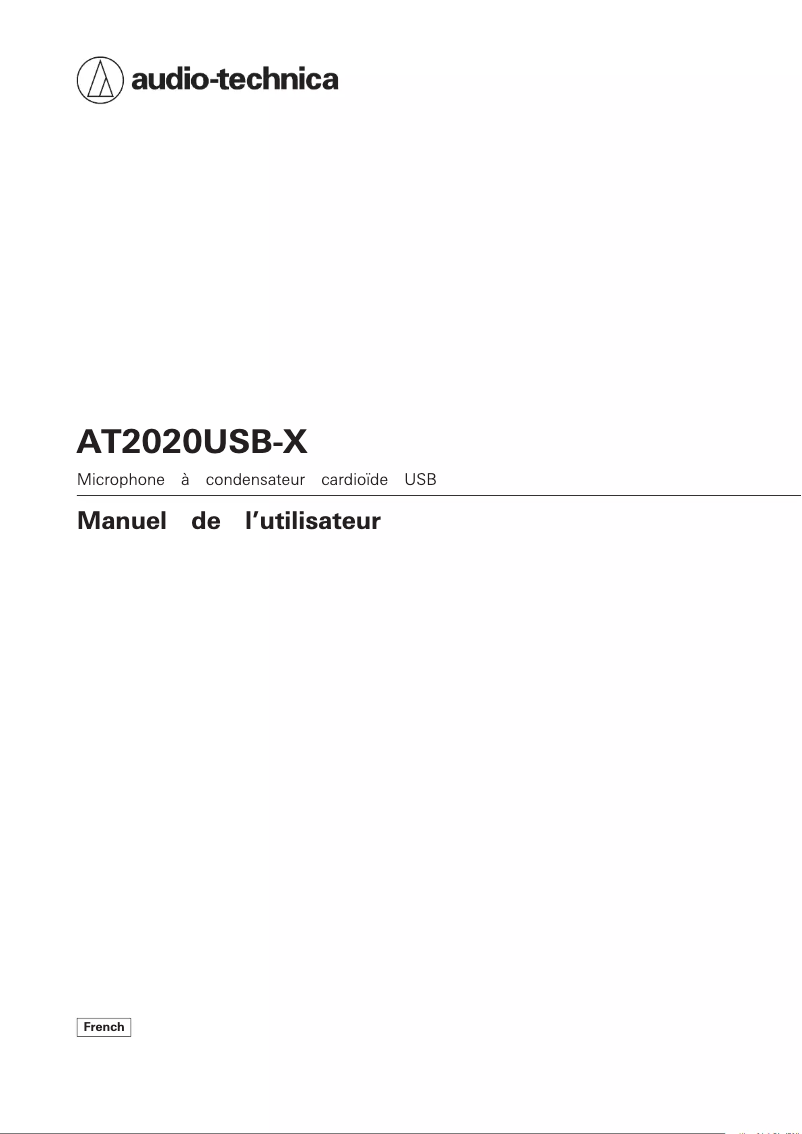 Image de la première page du manuel de l'appareil AT2020USB-X