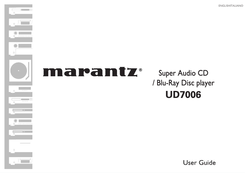 First page image of the manual for UD7006