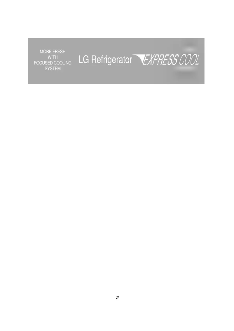 Page 1 of the manual User Manual LG GR-642BEP
