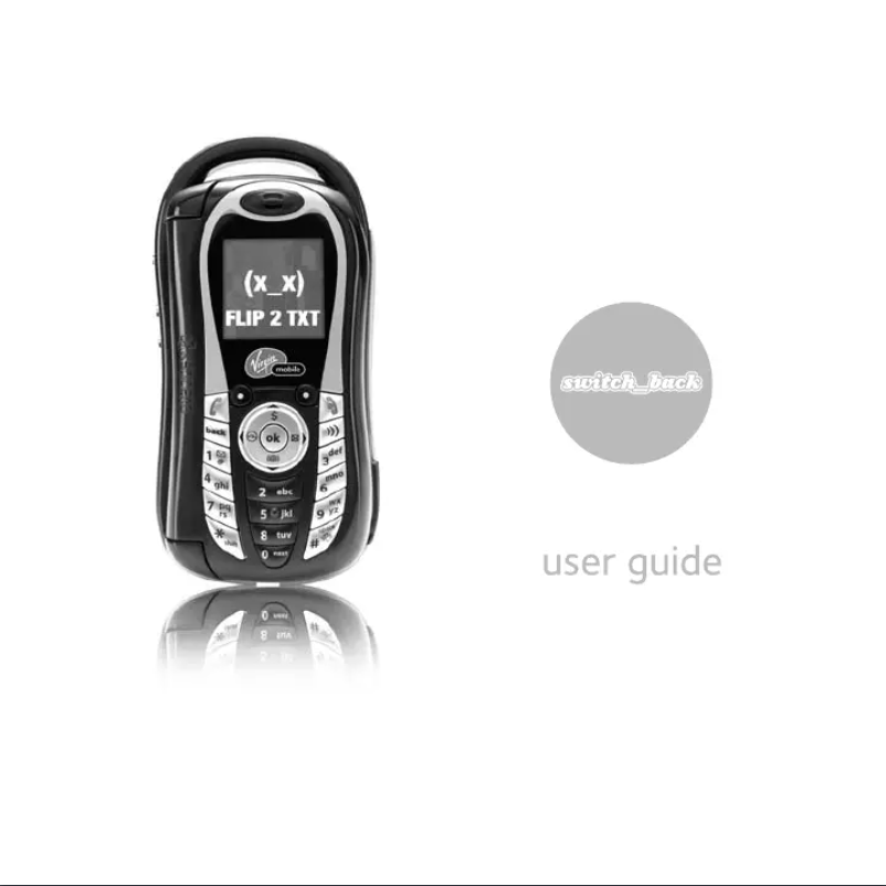 Page 1 of the manual User Manual Kyocera Switch Back