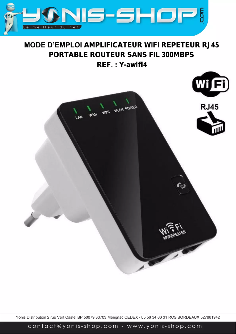 First page image of the manual for Y-awifi4