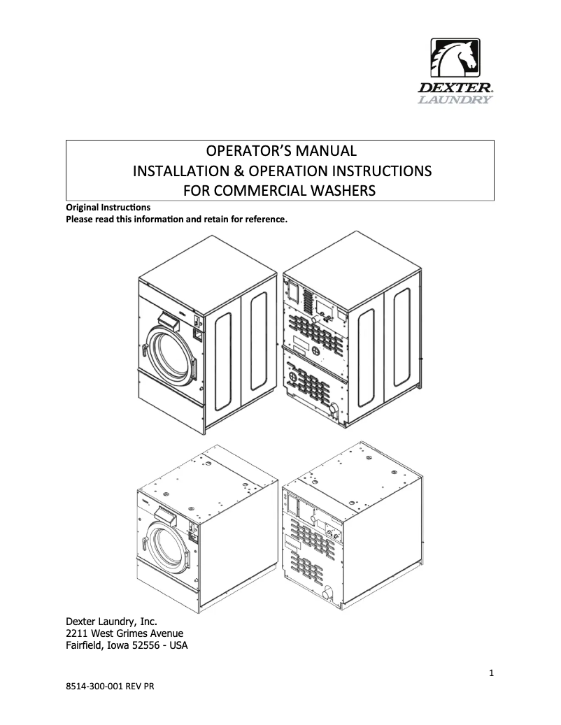 First page image of the manual for T-750 Express