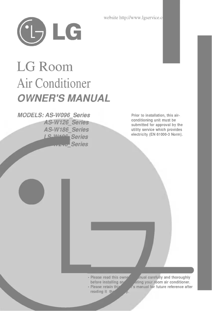 Page 1 of the manual User Manual LG AS-W126RLG1