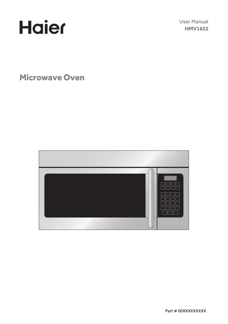 Image de la première page du manuel de l'appareil HMV1652AHS