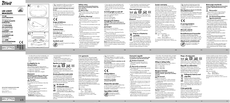 First page image of the manual for IAN 277926
