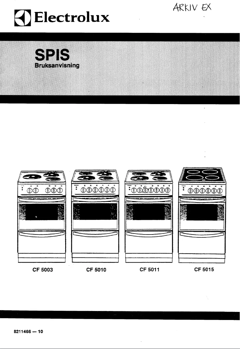 First page image of the manual for CF5003