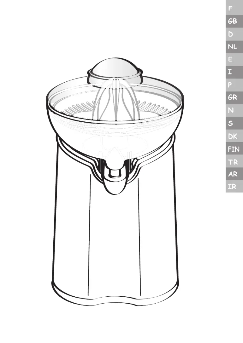 Page 1 of the manual User Manual Moulinex PC600G Direct Serve