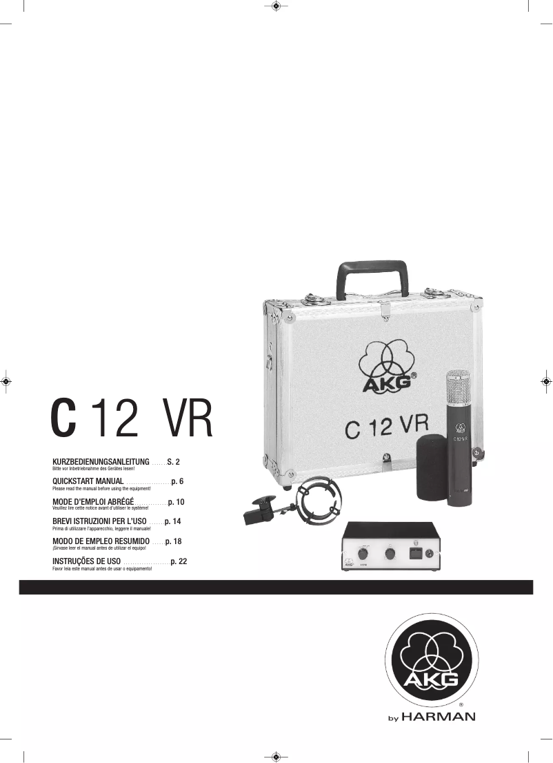 First page image of the manual for C12 VR