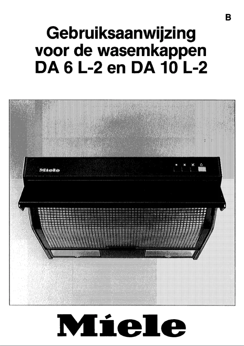 Page 1 of the manual User Manual Miele DA 10 L-2