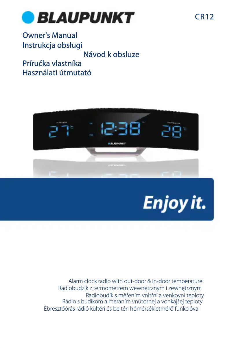 Page 1 of the manual User Manual Blaupunkt CR12