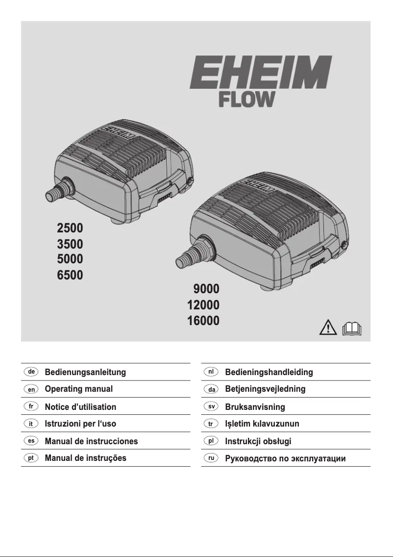 First page image of the manual for Flow 3500