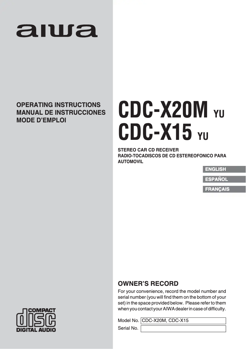 First page image of the manual for CDC-X15