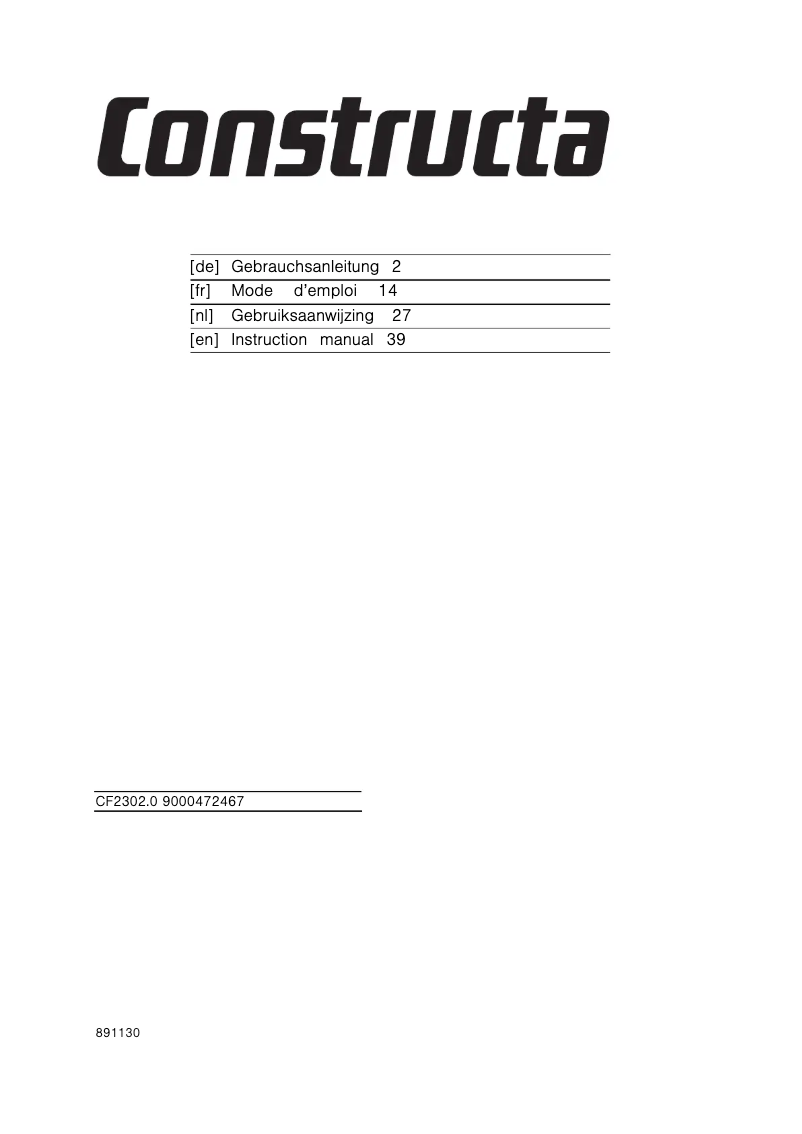 First page image of the manual for CF230250