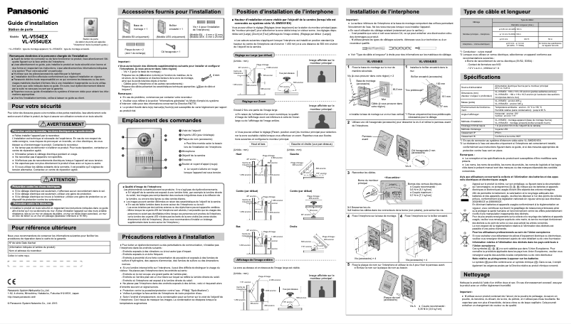 First page image of the manual for VL-V554UEX